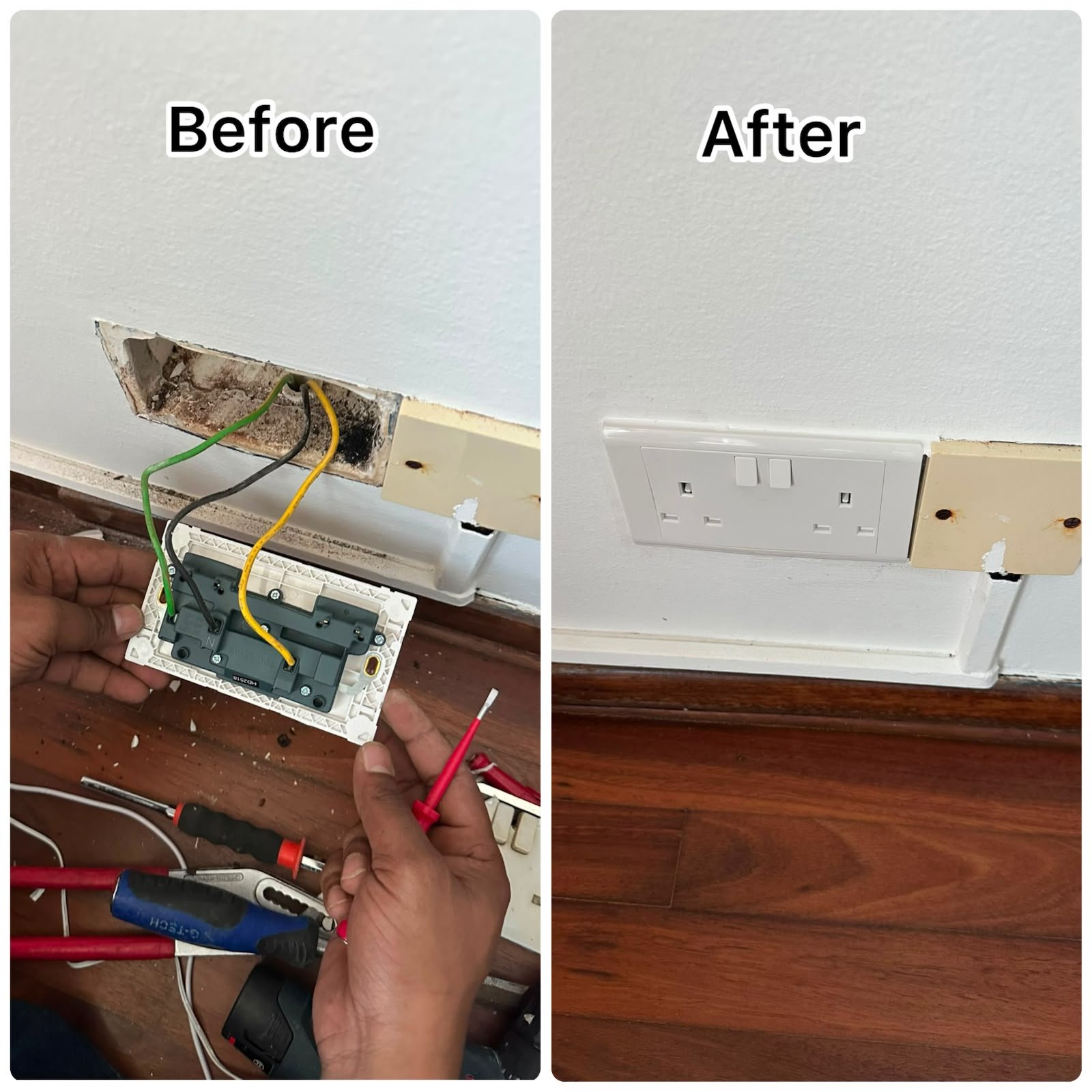 Wall Power Socket Replacement & Installation Service in Singapore